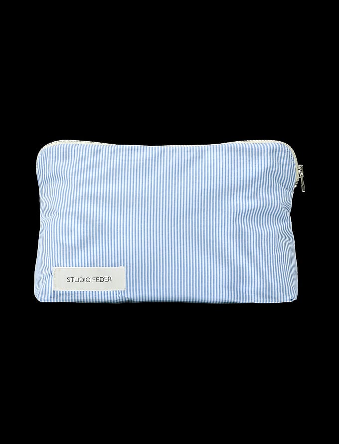 Studio Feder Celia Mini Toiletry Bag Cotton Milk Stripe