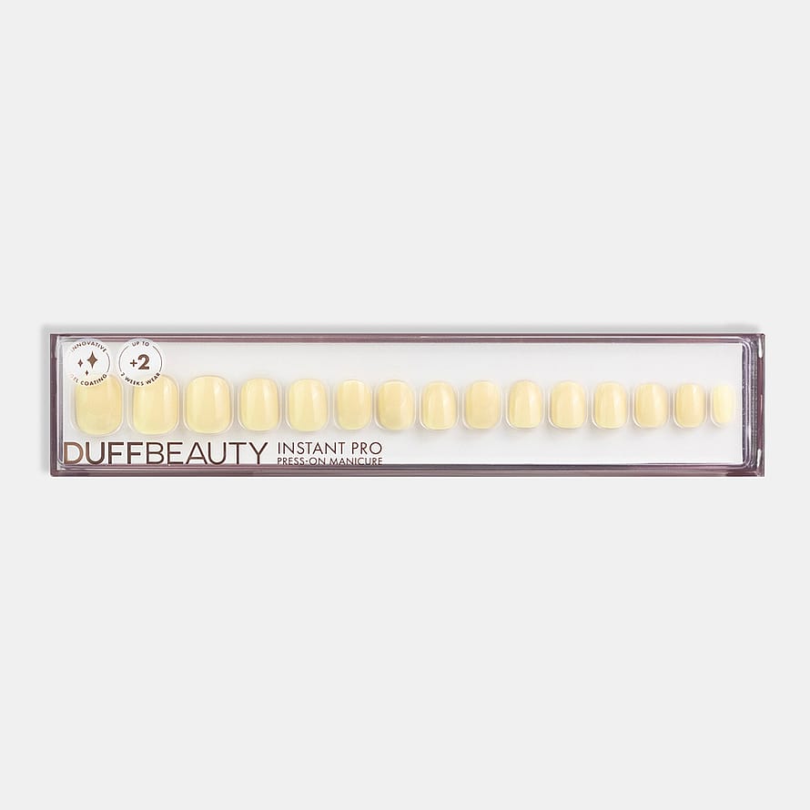 DUFFBEAUTY Butter Yellow Short Squoval 30 pcs