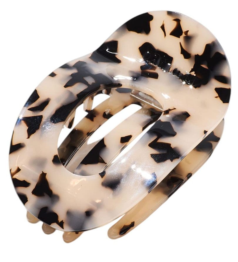 Hairlust Large Flat Claw Hair Clip Tortoise Shell