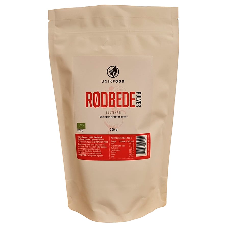 Unik Food Rødbede pulver Ø 200 g