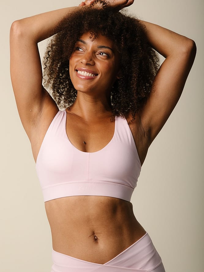 Cartel Copenhagen Align by Blume Cross-over Sports Top Blush M