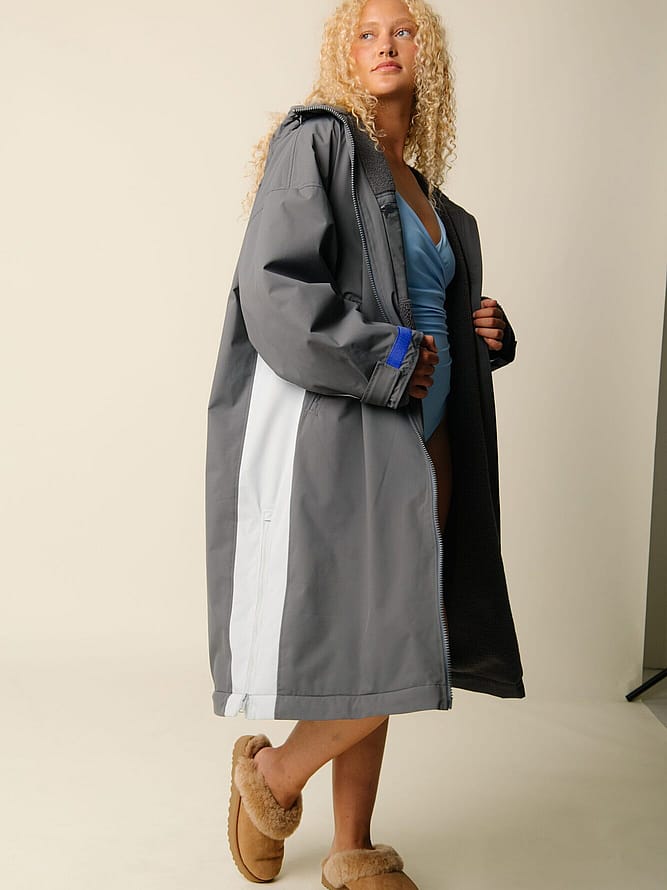 Cartel Copenhagen Nordic Fleece Changing Robe Charcoal S/M