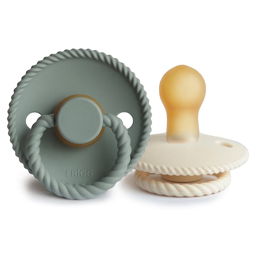 FRIGG Rope Sutter i Latex 2-pak Cream/Sage Str. 1