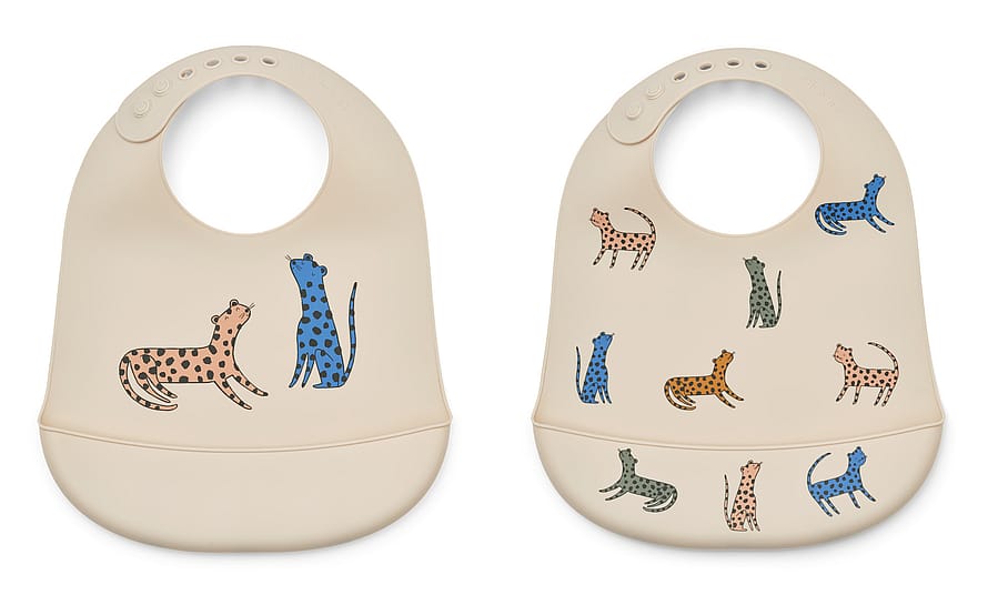 LIEWOOD Tilda Hagesmæk 2-pak Leopard Multi Mix