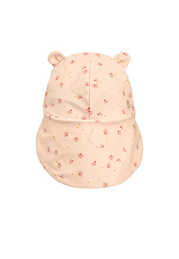 LIEWOOD Senia Solhat med ører Butterfly / Apple blossom 0/3 mdr.