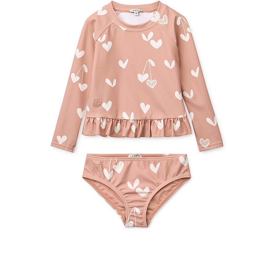 LIEWOOD Dagny Svømmesæt Sweethearts / Pale tuscany Str. 122