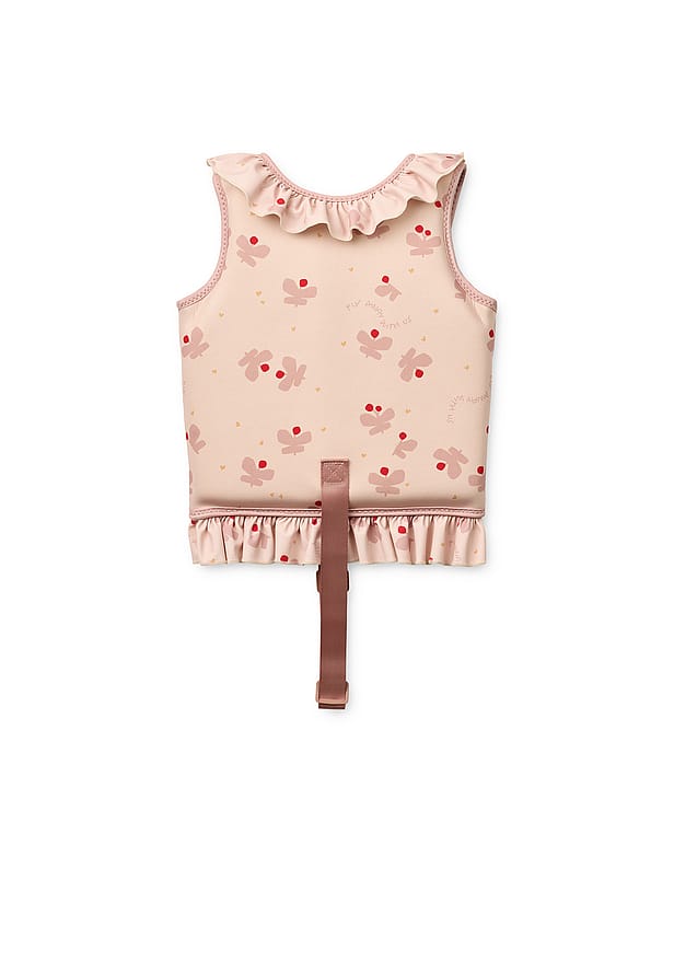 LIEWOOD Dove  Swim Vest w Frill Butterfly / Apple blossom 11-15 kg