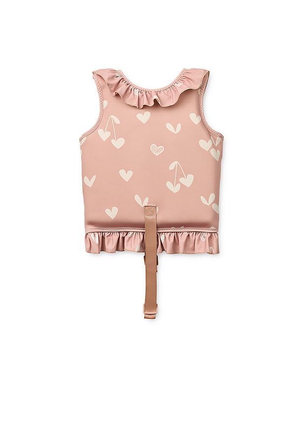 LIEWOOD Dove  Swim Vest w Frill Sweethearts / Pale tuscany 11-15 kg
