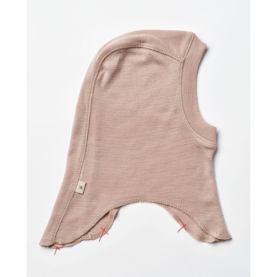 WHEAT Wool Balaclava Felix 2-pak Dry Rose Str 3-9 m/ 44-47 cm