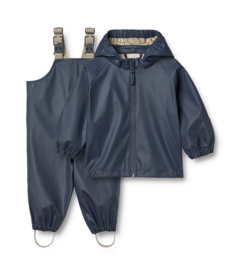 WHEAT Rainwear Charlie Set Ink Str 74/9m