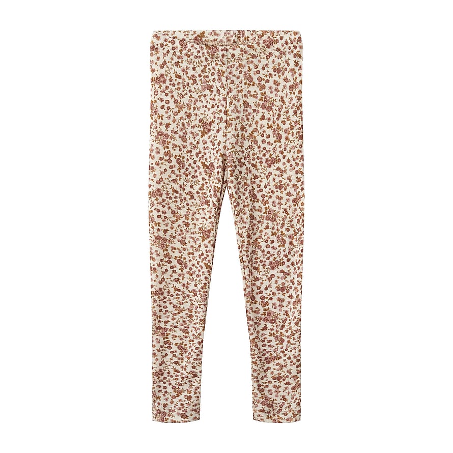 WHEAT Wool Leggings Agi Rose Flowers Str 98/3 år