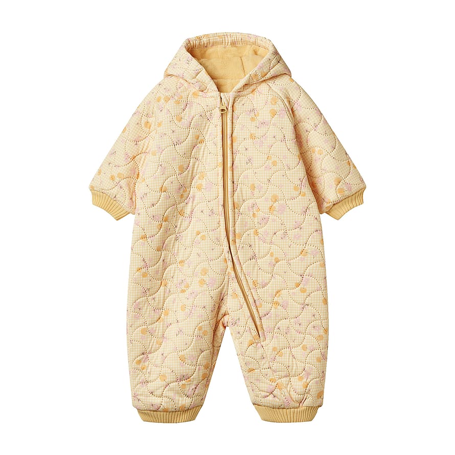 WHEAT Thermo Suit Cuddle Yellow Cherries Str 80/12 m