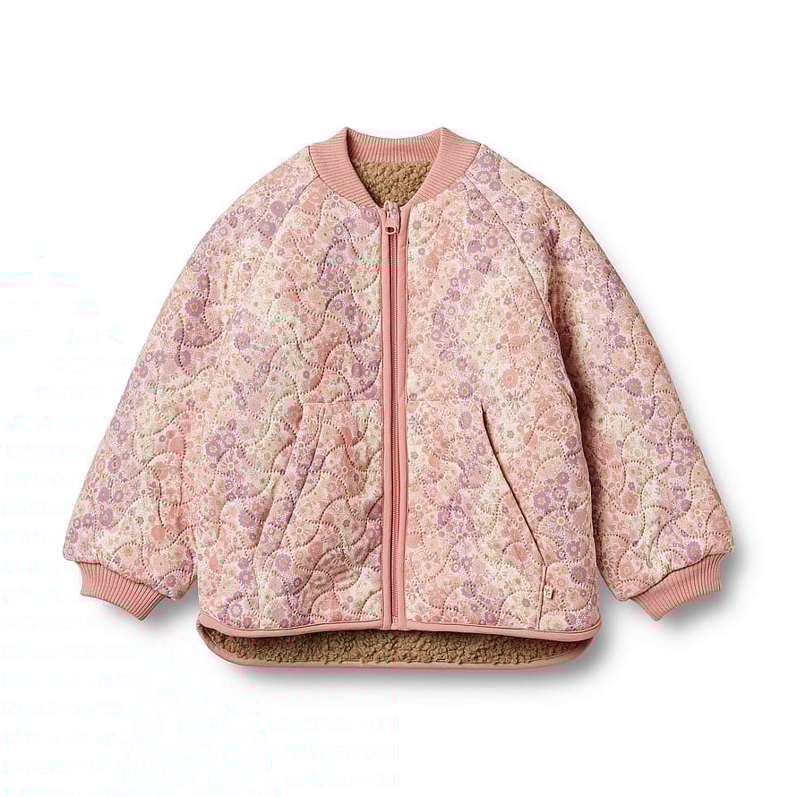 WHEAT Reversible Thermo Jacket Lake Lilac Flower Rainbow Str 92/2 år