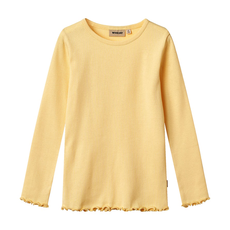 WHEAT T-Shirt Long Sleeve Ida Golden Yellow Str 116/6 år