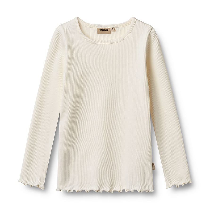 WHEAT T-Shirt Long Sleeve Ida Ivory Str 128/8 år