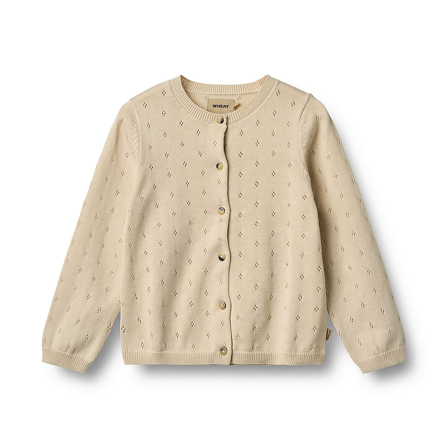 WHEAT Knit Cardigan Maia Sandshell Str 110/5 år
