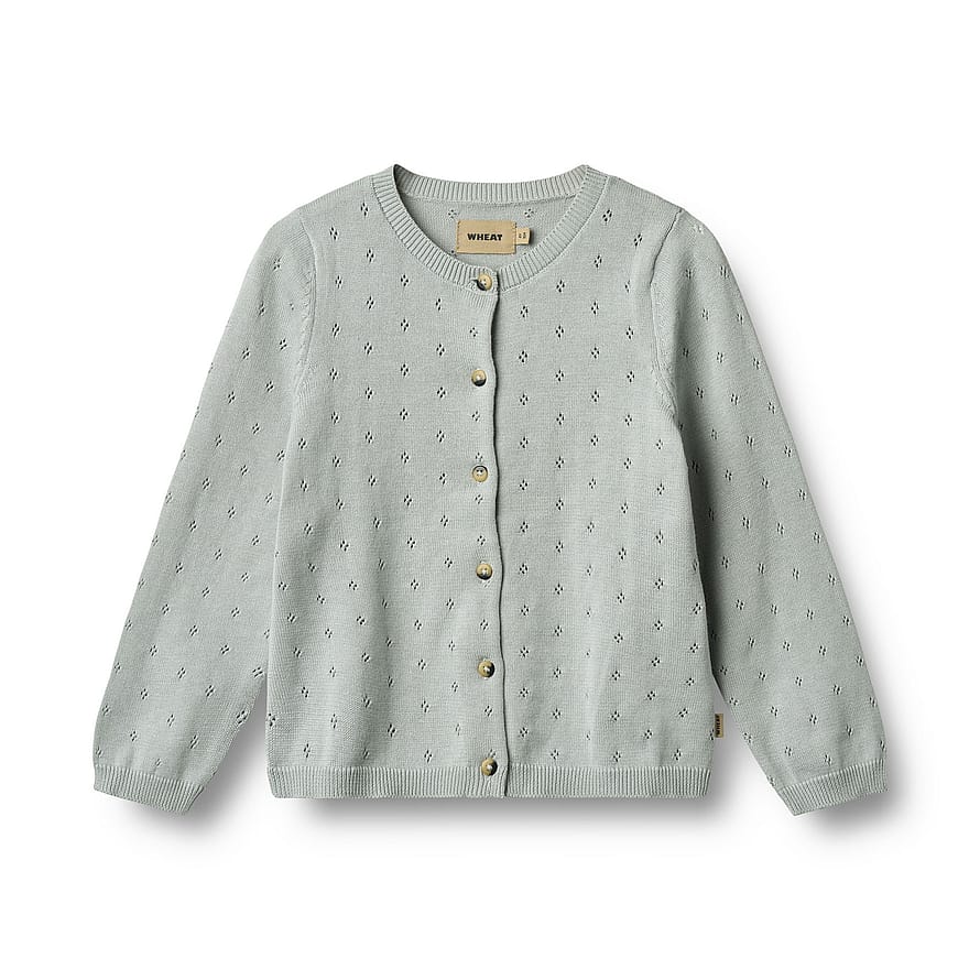 WHEAT Knit Cardigan Maia Soft Blue Str 152/12 år