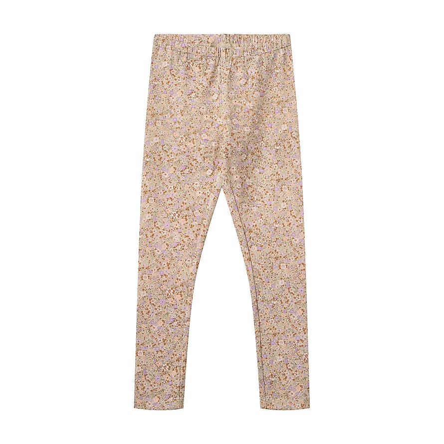 WHEAT Jersey Legggings Jules Lilac Flower Meadow Str 128/8 år