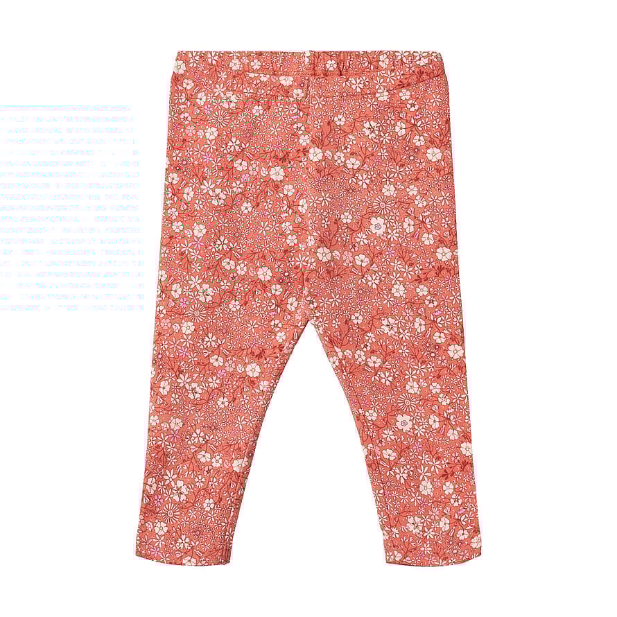 WHEAT Jersey Leggings Jules Baby Coral Flowers Str 92/2 år