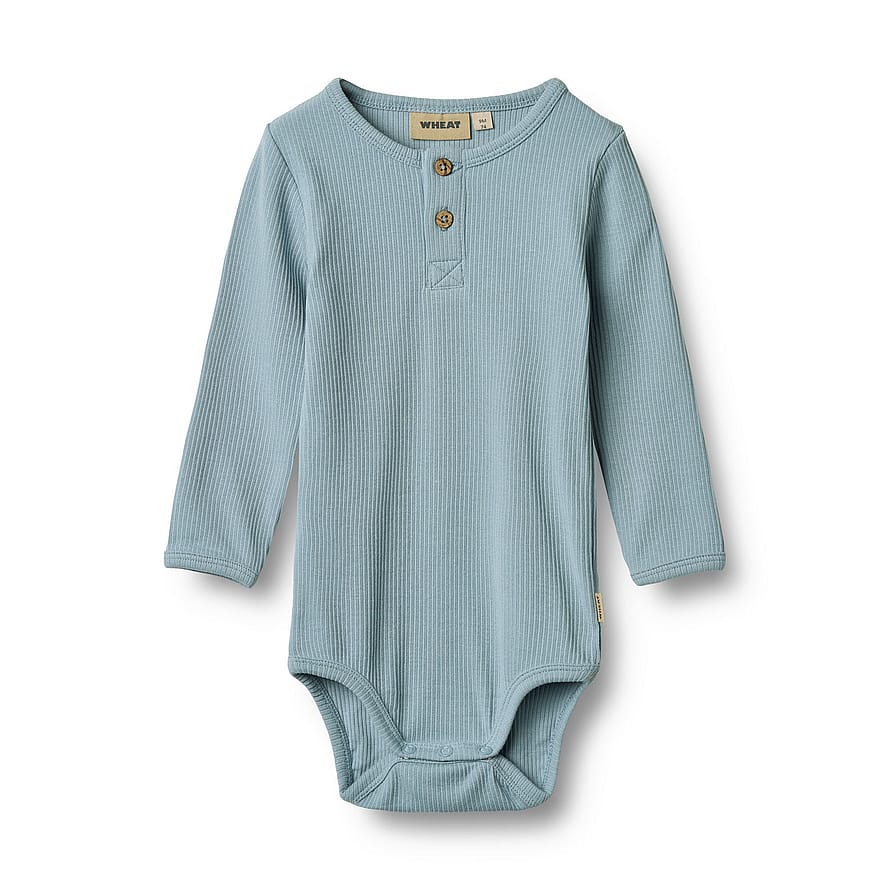 WHEAT Body Long Sleeve Benny Calm Blue Str 68/6 m