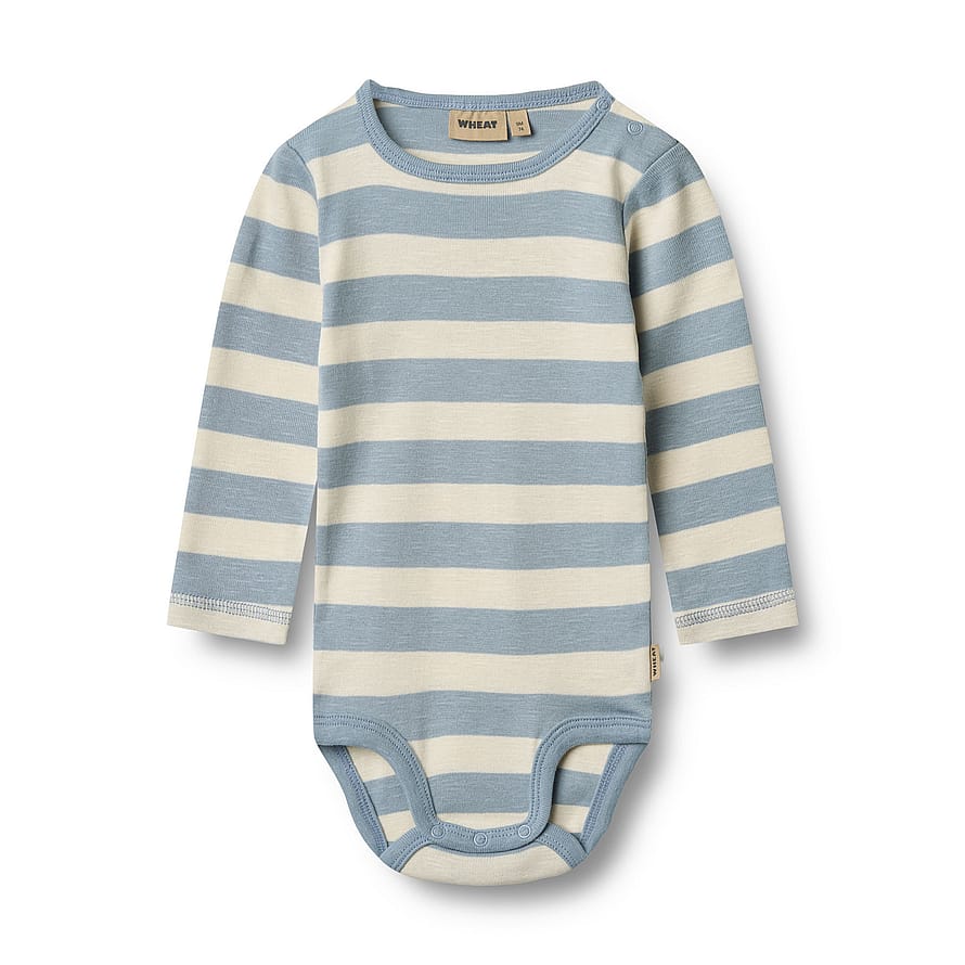 WHEAT Body Long Sleeve Freddie Calm Blue Stripe Str 62/3 m