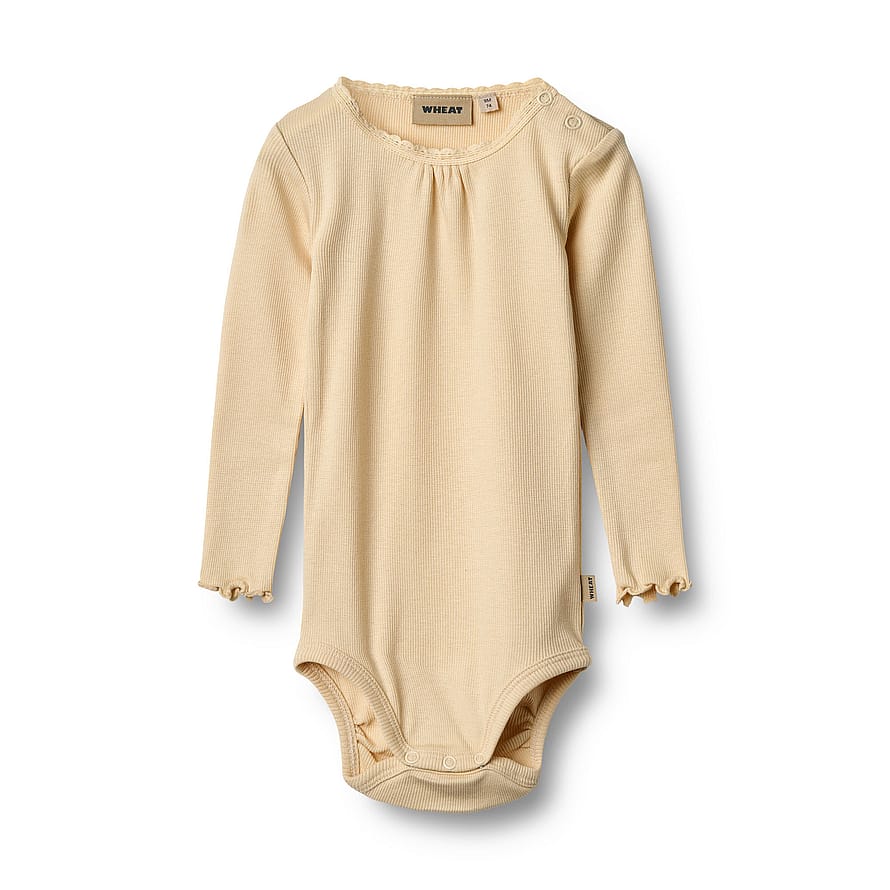 WHEAT Rib Body Long Sleeve Lotta Macadamia Str 62/3 m