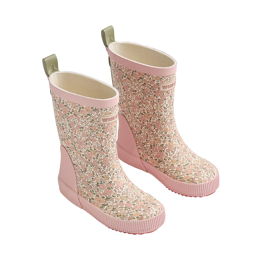 WHEAT Rubber Boot Welly Ivory Flower Meadow 25
