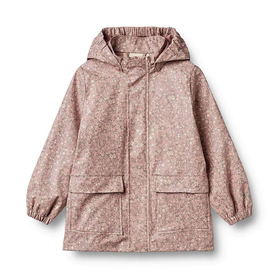 WHEAT Rainwear Ollo Jacket Powder Flower Meadow Str 128/8 år