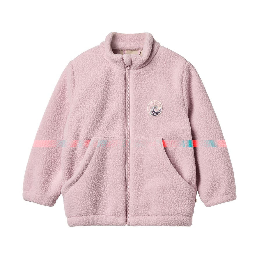 WHEAT Fleece Jacket Helge Lavender Mist Str 92/2 år