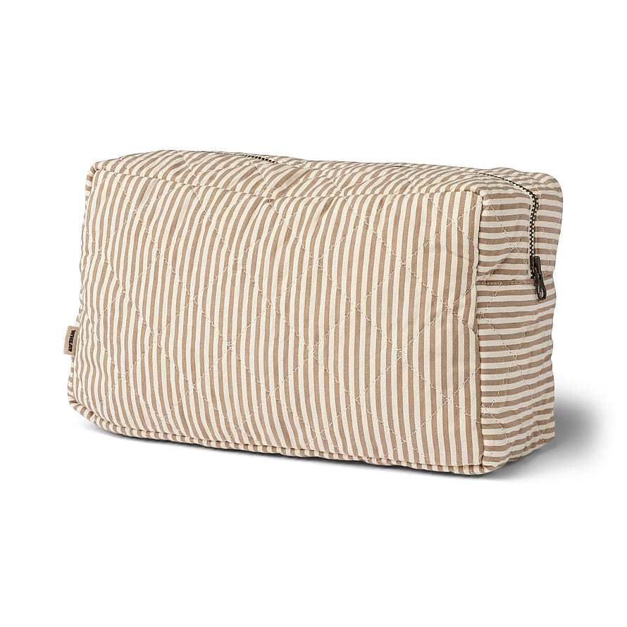 WHEAT Wash Bag Ziggi Cappucino Stripe Small
