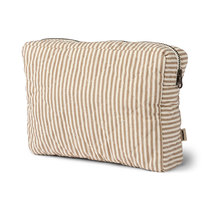 WHEAT Wash Bag Ziggi Cappucino Stripe Large