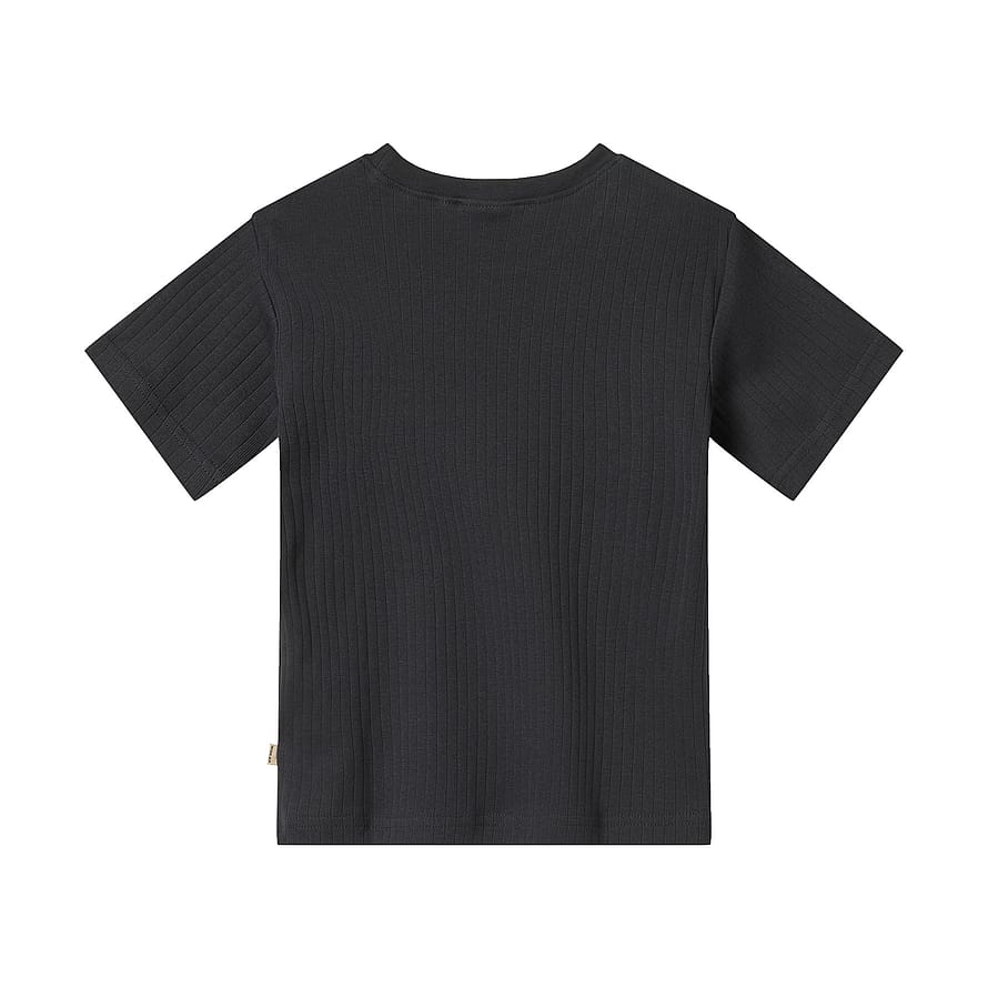 WHEAT Rib T-Shirt Short Sleeve Fabian 2-pak Navy Str 104/4 år