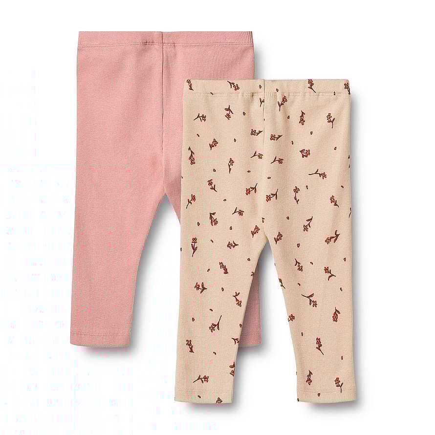 WHEAT Leggings Jules 2-pak Rose Water Flowers Str 86/18 m