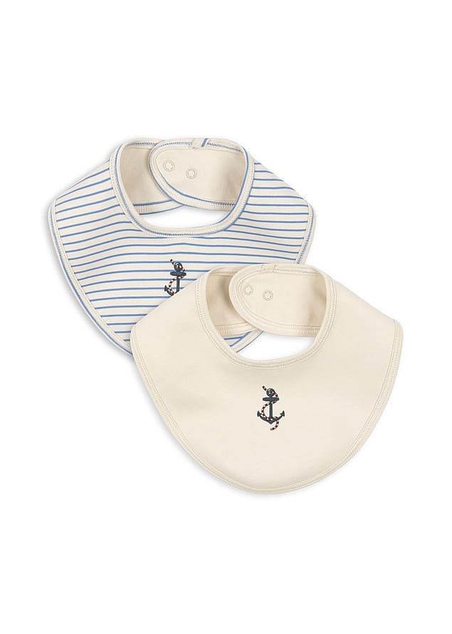 Konges Sløjd Basic Bib 2-Pak Stripe Provence Mix