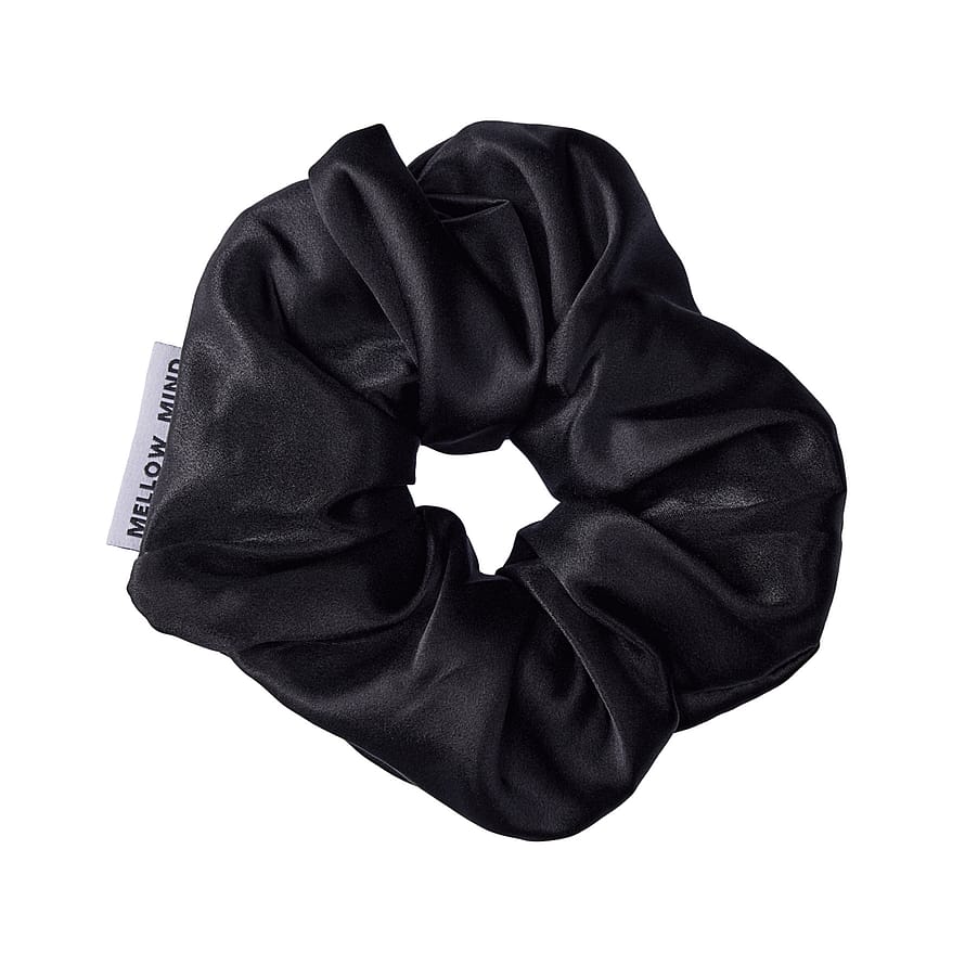 Mellow Mind Silke Scrunchie 02 Black