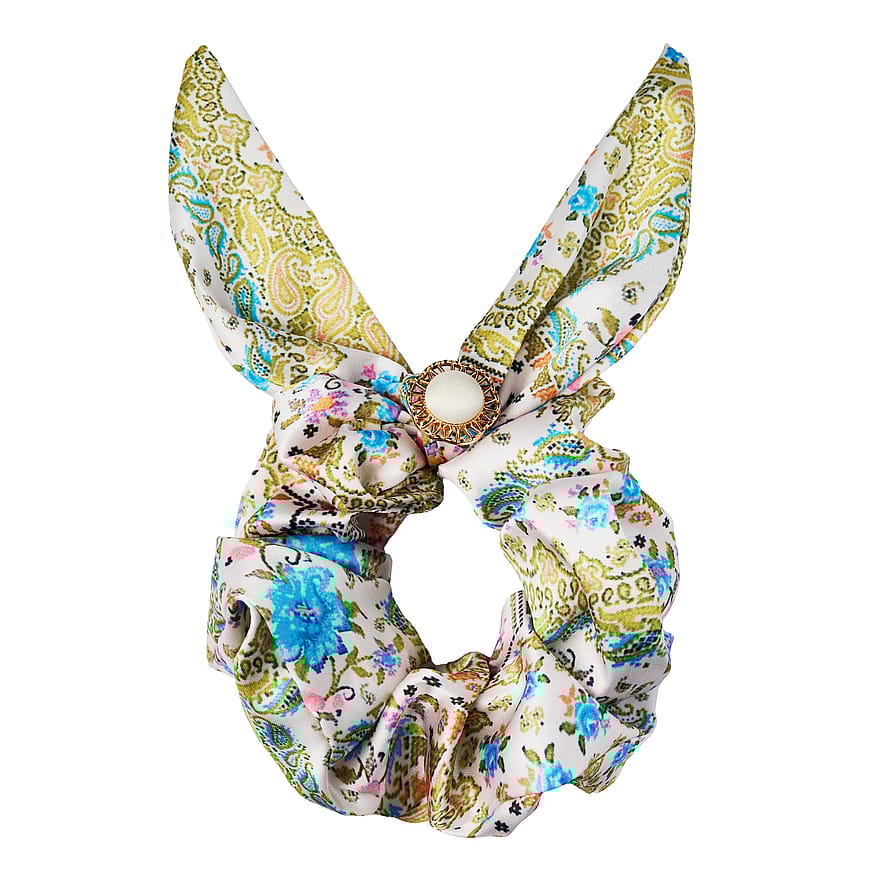 KICKS Beauty Large Scrunchie Charm Pearl