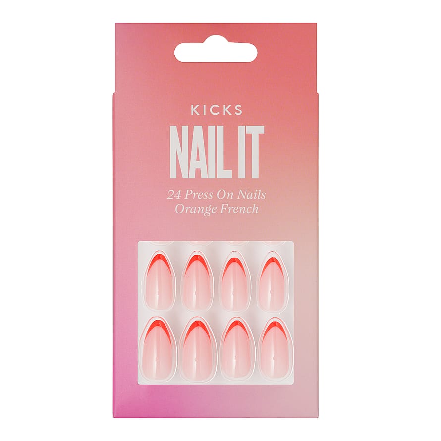 KICKS Beauty Press On Nails Orange French