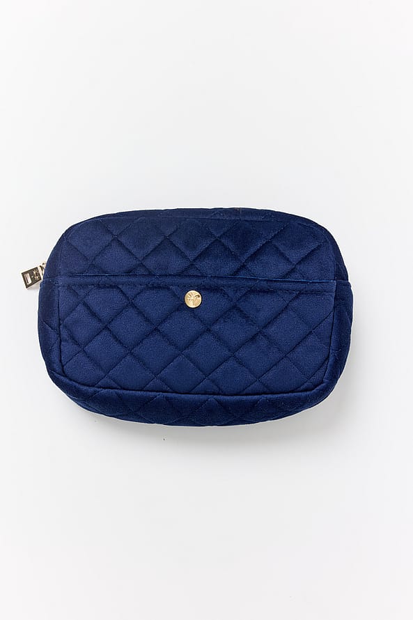 Fan Palm Beauty Bag Midnight Blue Medium