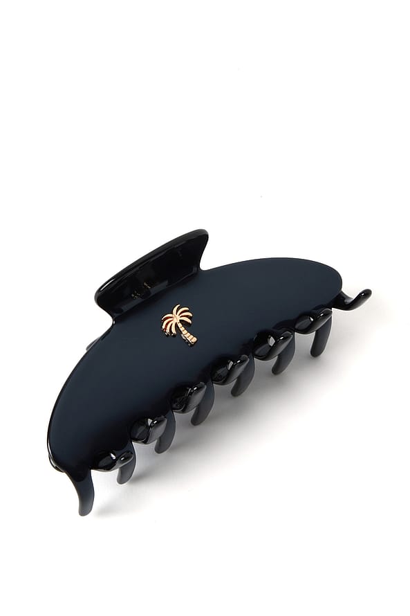 Fan Palm Hair clips Indigo