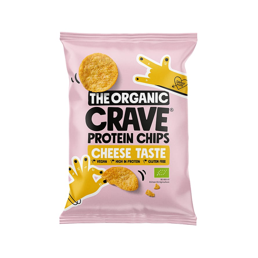 The Organic Crave Økologiske protein chips ost 30 g