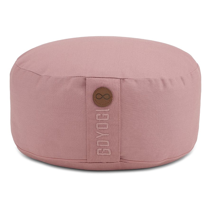 GOYOGI Calm Organic Cotton Round Meditation Cushion Rose