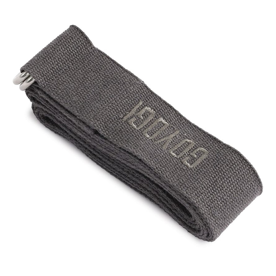 GOYOGI Organic Cotton Yoga Strap Dark Grey