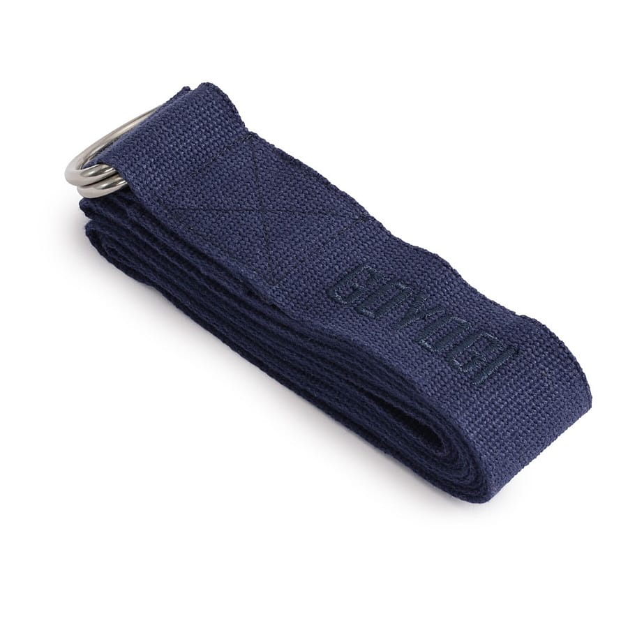 GOYOGI Organic Cotton Yoga Strap Dark Blue