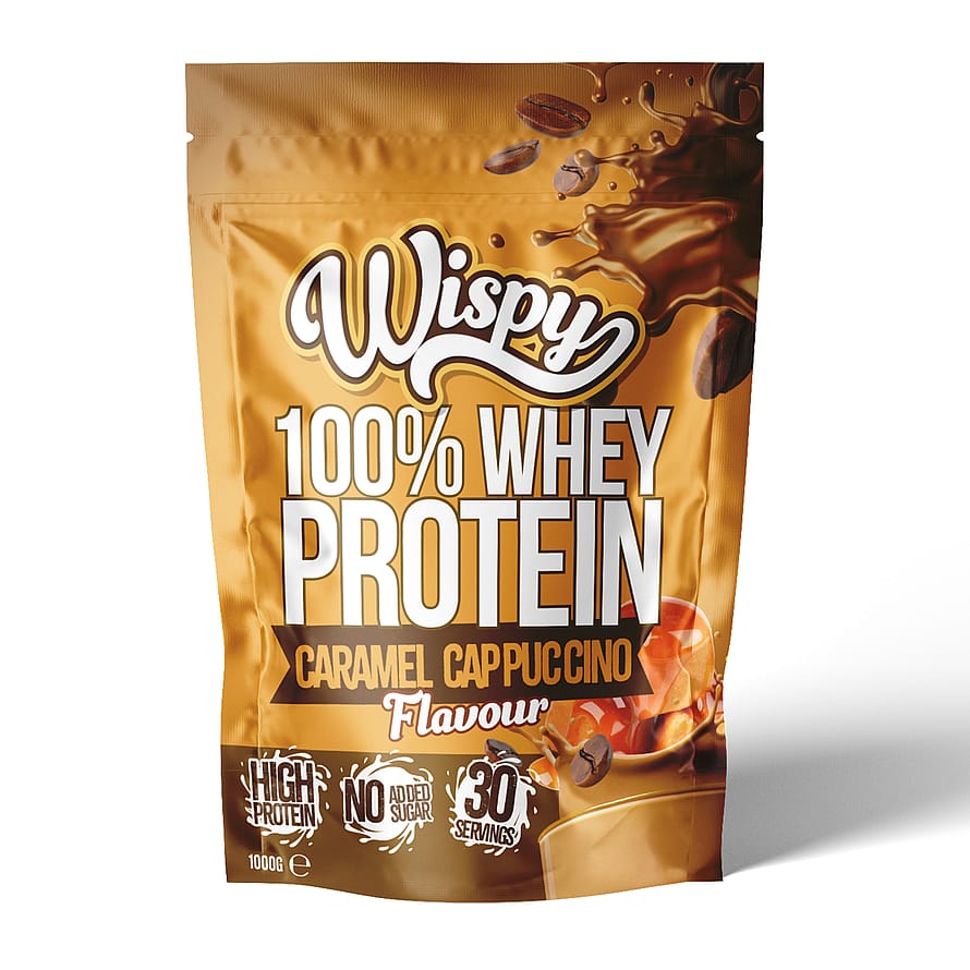 Wispy Nutrition Whey 100 Proteinpulver 1 kg Caramel Cappuccino