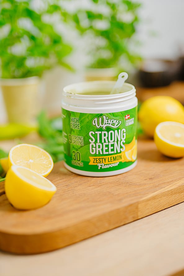 Wispy Nutrition Strong Greens 300 g Zesty Lemon