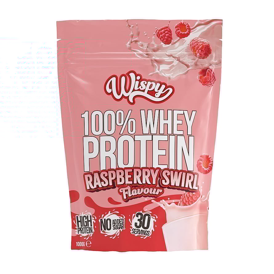 Wispy Nutrition Whey 100 Proteinpulver 1 kg Raspberry Swirl