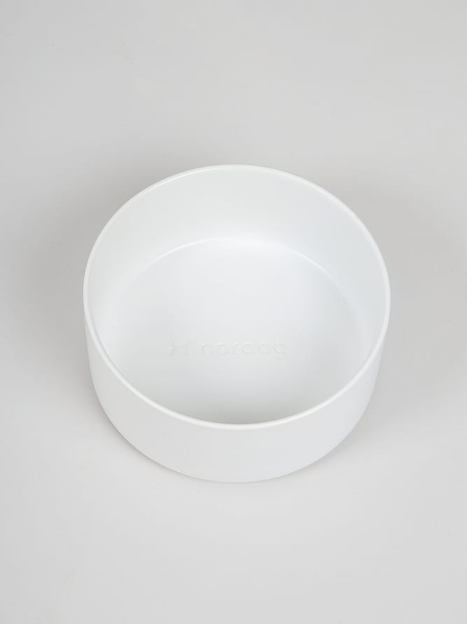 nordog Madskål i Keramik Hvid