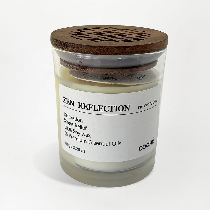 COOHÉ I'M OK Soy Wax Aroma Candle Zen Reflection 150 g