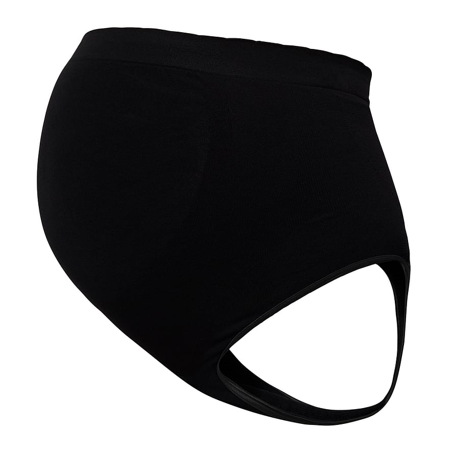 momkind Belly Support Thong 2-pak Black S