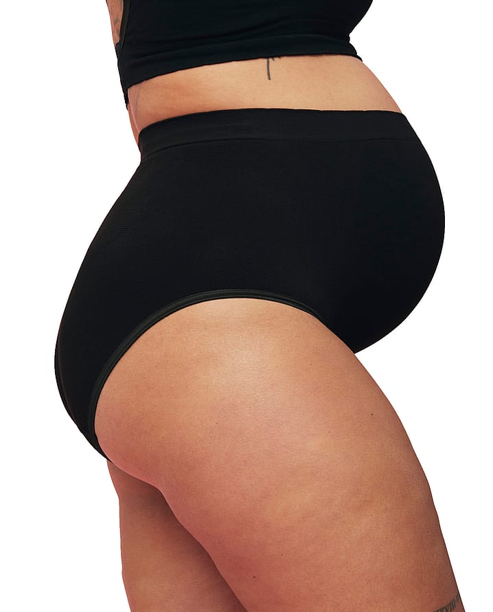 momkind Belly Support Brief 2-pak Black S